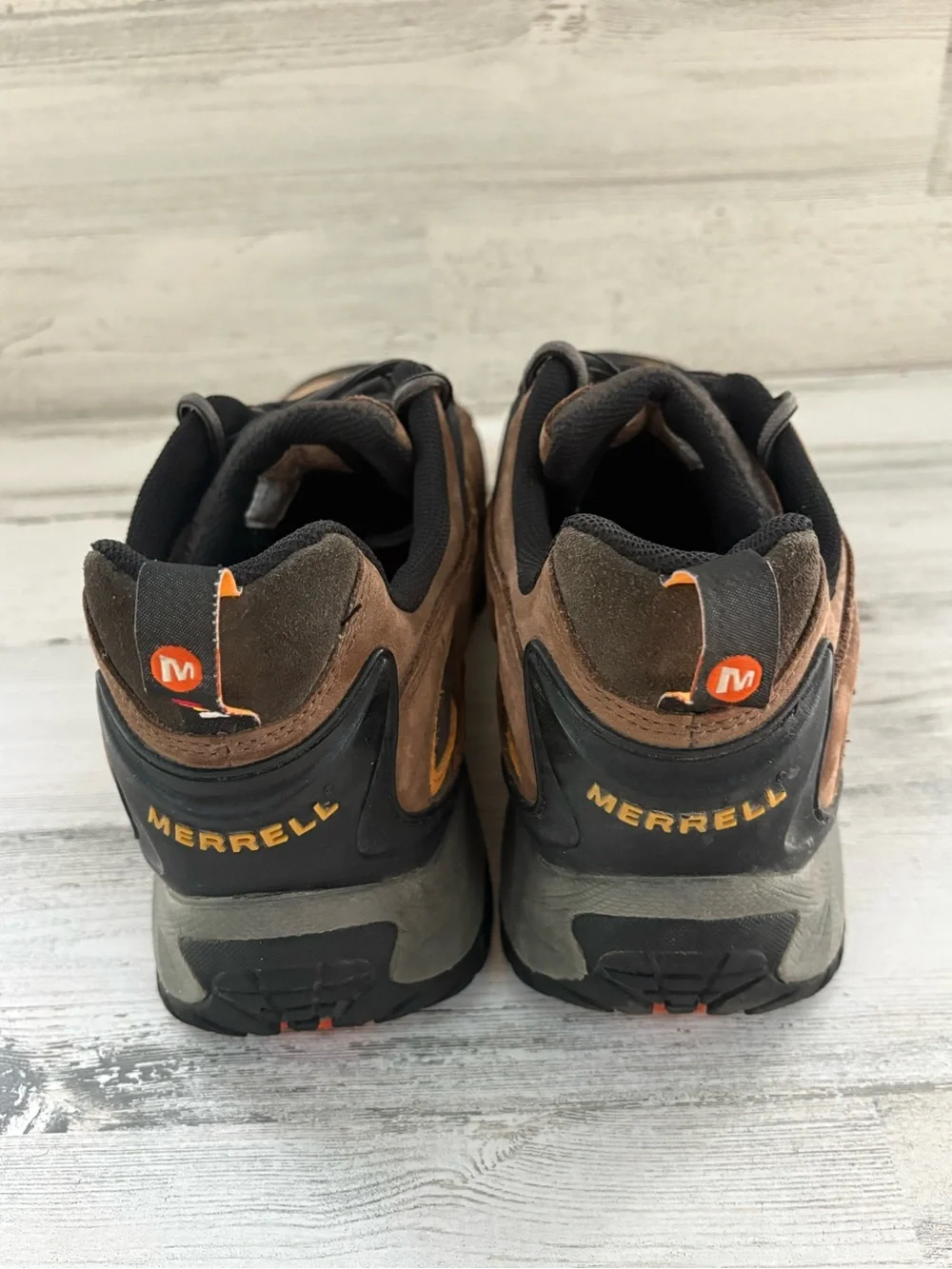 Merrell Men’s Size 12 Chameleon Lace Up Low Top Hiking Shoes In Brown